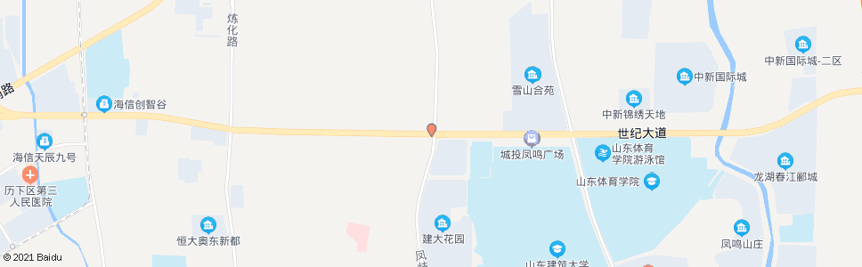 济南世纪大道凤岐路_公交站地图_济南公交_妙搜公交查询2024