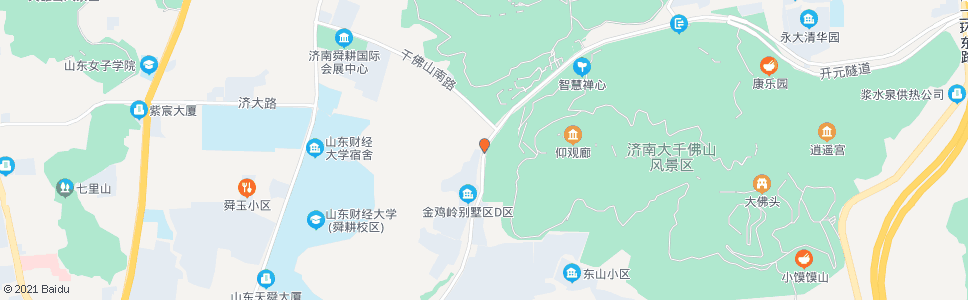 济南旅游路千佛山南路_公交站地图_济南公交_妙搜公交查询2024