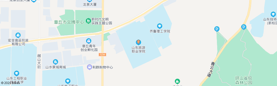 济南旅游学院_公交站地图_济南公交_妙搜公交查询2024