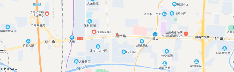 济南经十路腊山河东路_公交站地图_济南公交_妙搜公交查询2025