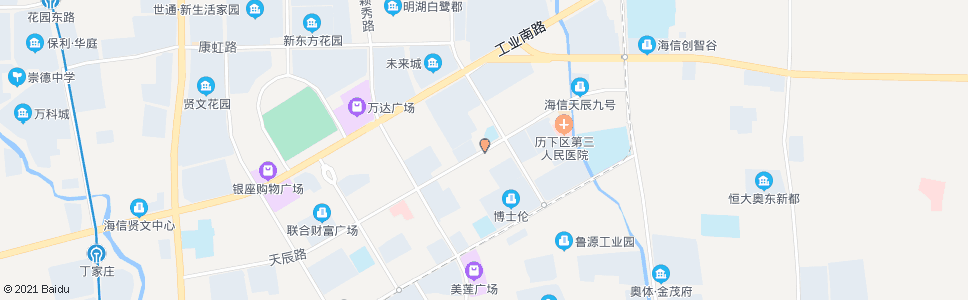 济南开拓路天辰路_公交站地图_济南公交_妙搜公交查询2025