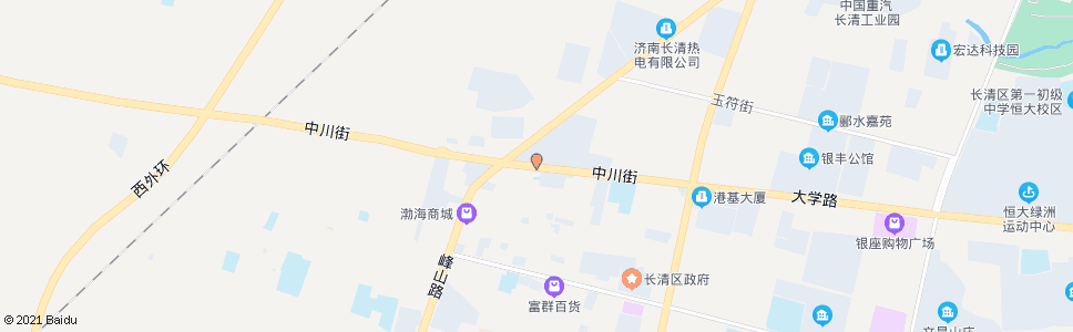 济南中川街峰山路_公交站地图_济南公交_妙搜公交查询2025