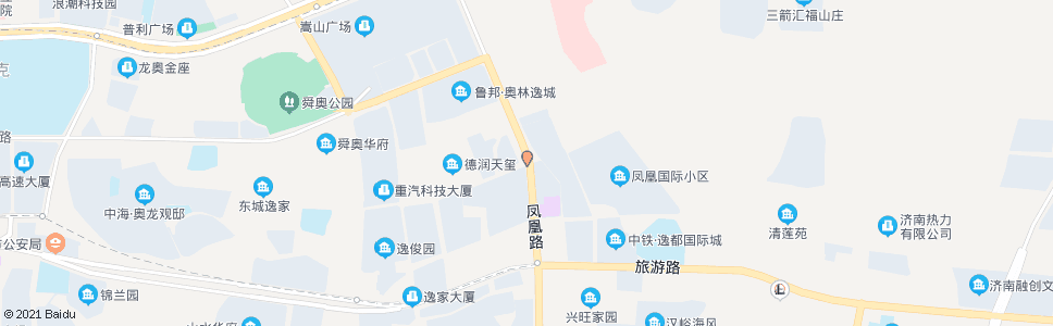 济南凤凰路华奥路_公交站地图_济南公交_妙搜公交查询2024