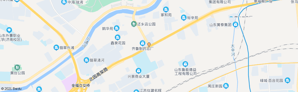 济南还乡店路北口_公交站地图_济南公交_妙搜公交查询2025