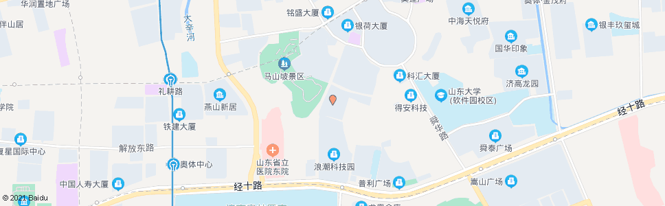 济南省工干院_公交站地图_济南公交_妙搜公交查询2025