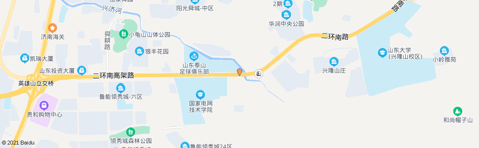 济南二环南路舜世路_公交站地图_济南公交_妙搜公交查询2025