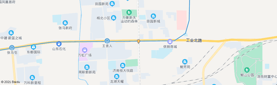 济南凤凰路工业北路_公交站地图_济南公交_妙搜公交查询2025