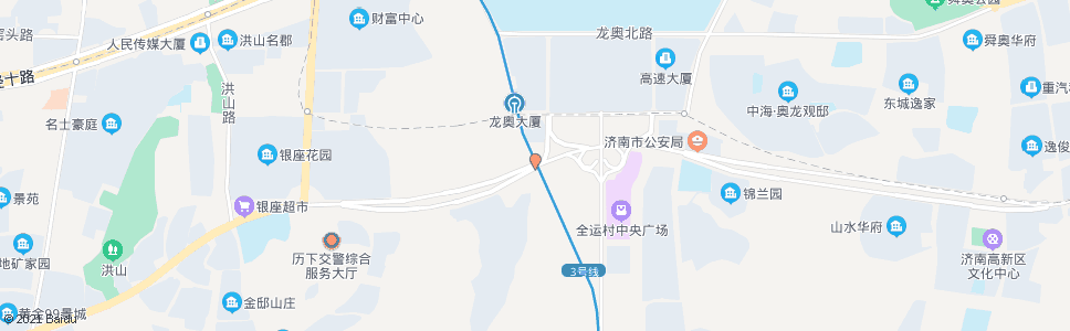 济南旅游路奥体西路_公交站地图_济南公交_妙搜公交查询2025