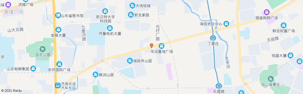 济南工业南路化纤厂路_公交站地图_济南公交_妙搜公交查询2025