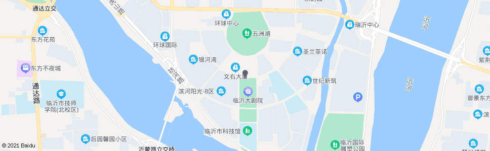 临沂临沂市文化中心南门_公交站地图_临沂公交_妙搜公交查询2024