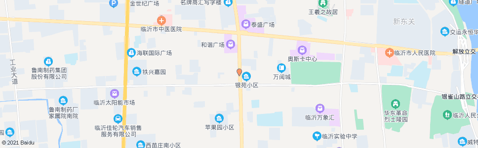 临沂金鹰家电旗舰店_公交站地图_临沂公交_妙搜公交查询2024