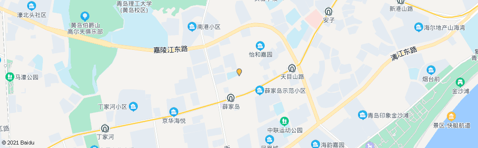 青岛嘉陵江路小学_公交站地图_青岛公交_妙搜公交查询2024