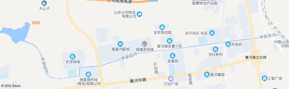 青岛福瀛装饰城_公交站地图_青岛公交_妙搜公交查询2025