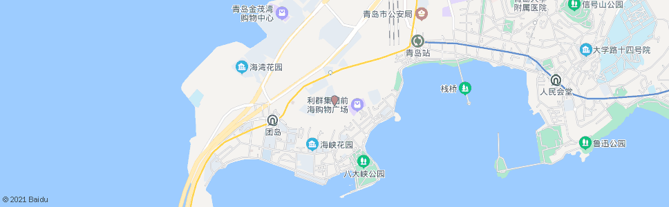 青岛青岛一中_公交站地图_青岛公交_妙搜公交查询2025