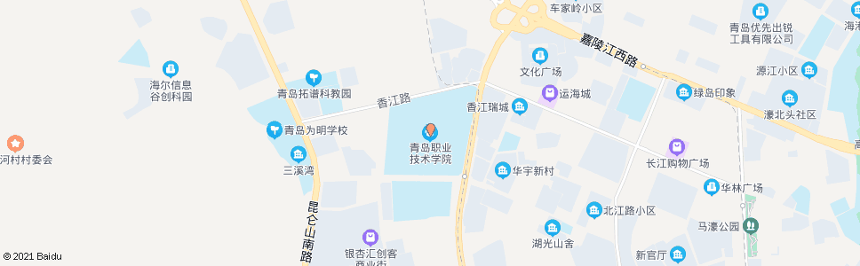 青岛职业技术学院_公交站地图_青岛公交_妙搜公交查询2024