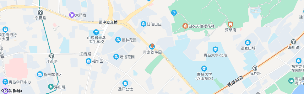 青岛古田路(市南软件园)_公交站地图_青岛公交_妙搜公交查询2025