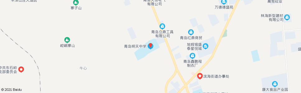 青岛明天学院_公交站地图_青岛公交_妙搜公交查询2024