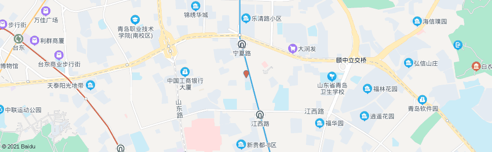 青岛南京路(半岛都市)_公交站地图_青岛公交_妙搜公交查询2025