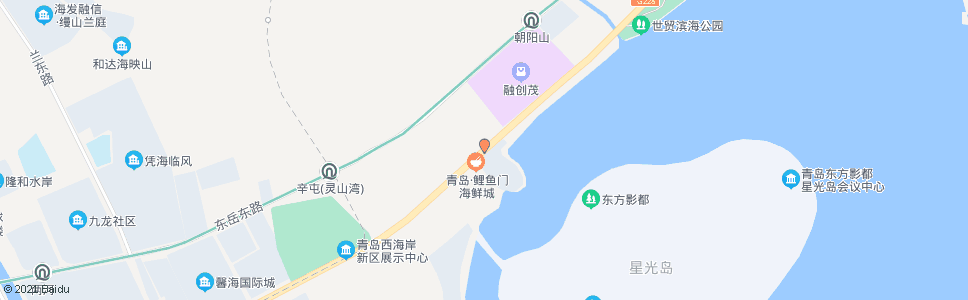 青岛鲤鱼门海鲜城_公交站地图_青岛公交_妙搜公交查询2025