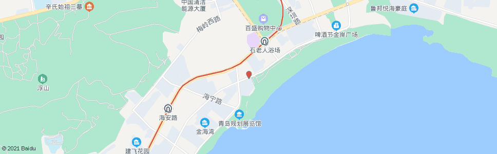 青岛海口路东海东路_公交站地图_青岛公交_妙搜公交查询2025