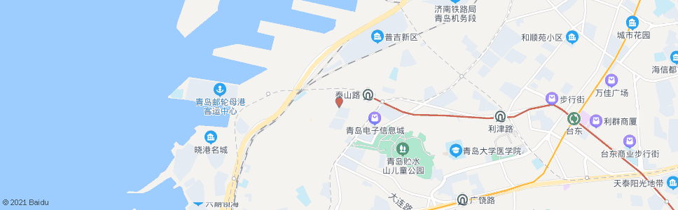 青岛铁山路(铁山路)_公交站地图_青岛公交_妙搜公交查询2025