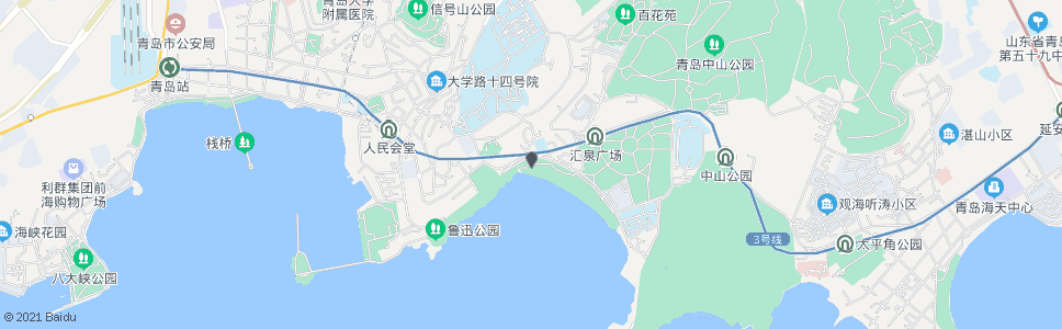 青岛八警区_公交站地图_青岛公交_妙搜公交查询2025