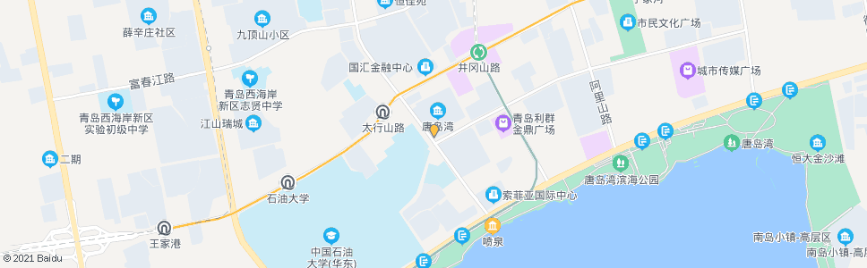 青岛唐岛湾小区_公交站地图_青岛公交_妙搜公交查询2025