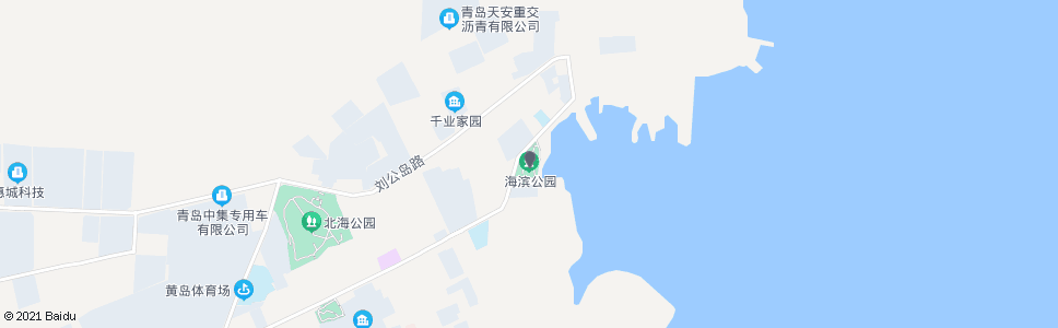 青岛海滨公园_公交站地图_青岛公交_妙搜公交查询2025