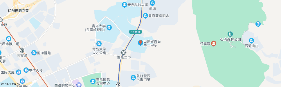 青岛胶南市第二中学_公交站地图_青岛公交_妙搜公交查询2025