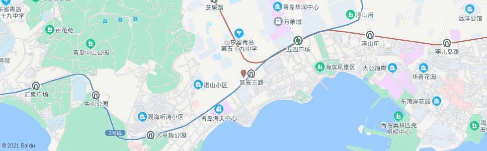 青岛新昌源饭店_公交站地图_青岛公交_妙搜公交查询2024