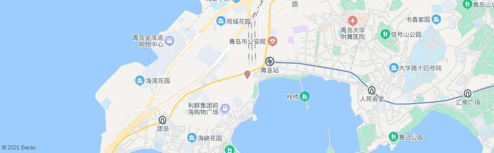 青岛广州路火车站_公交站地图_青岛公交_妙搜公交查询2025