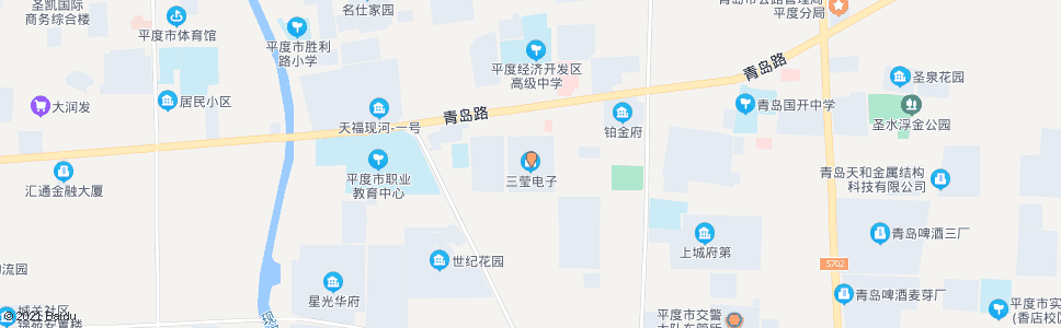 青岛三莹电子_公交站地图_青岛公交_妙搜公交查询2025