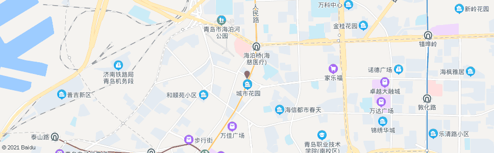 青岛威海路北站_公交站地图_青岛公交_妙搜公交查询2025