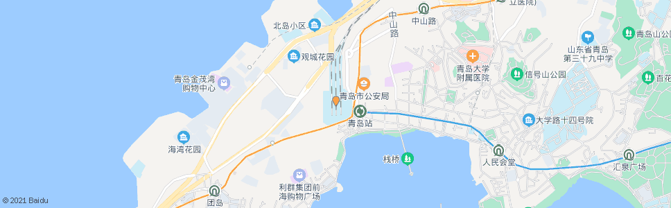 青岛燕岭路南站_公交站地图_青岛公交_妙搜公交查询2025