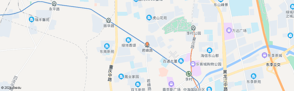 青岛君峰路站_公交站地图_青岛公交_妙搜公交查询2025