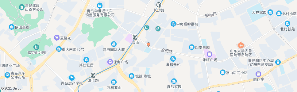 青岛合肥路宁安路_公交站地图_青岛公交_妙搜公交查询2025