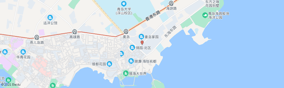 青岛海口路麦岛路_公交站地图_青岛公交_妙搜公交查询2024