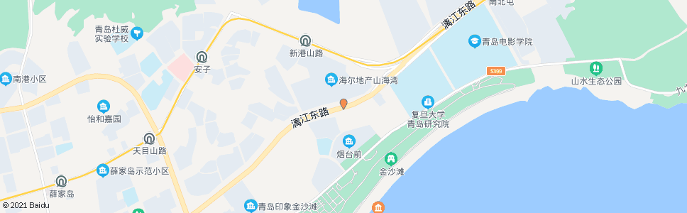 青岛海尔山海湾_公交站地图_青岛公交_妙搜公交查询2025