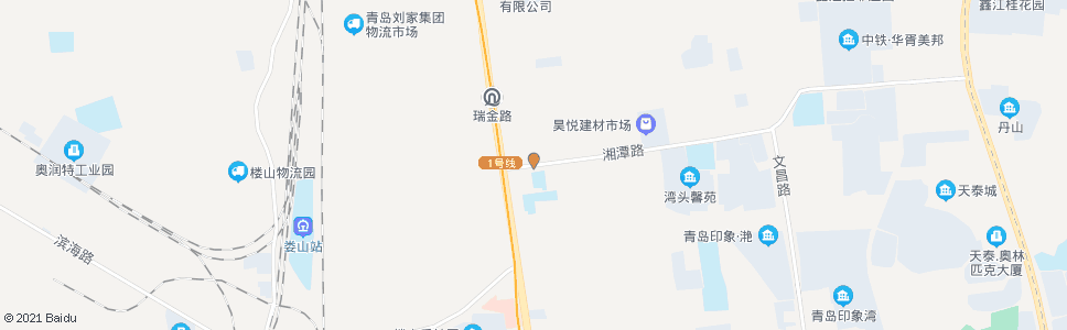 青岛湘潭路(重庆中路)_公交站地图_青岛公交_妙搜公交查询2025