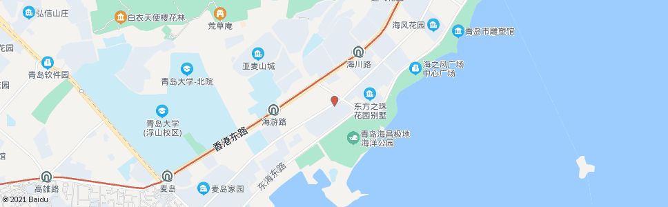 青岛海口路海江路_公交站地图_青岛公交_妙搜公交查询2025