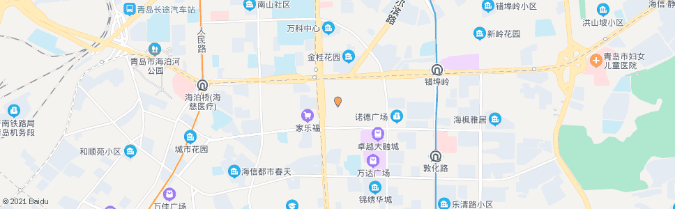 青岛鞍山路小学_公交站地图_青岛公交_妙搜公交查询2025