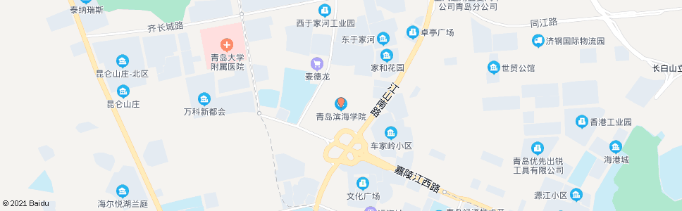 青岛滨海学院_公交站地图_青岛公交_妙搜公交查询2025