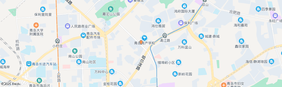 青岛南京路市场_公交站地图_青岛公交_妙搜公交查询2025