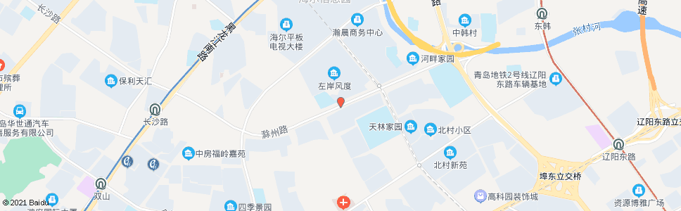 青岛滁州路_公交站地图_青岛公交_妙搜公交查询2025