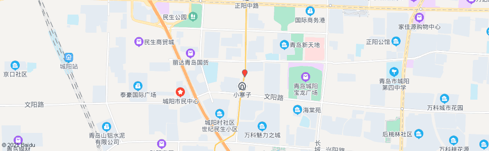 青岛中城路_公交站地图_青岛公交_妙搜公交查询2024