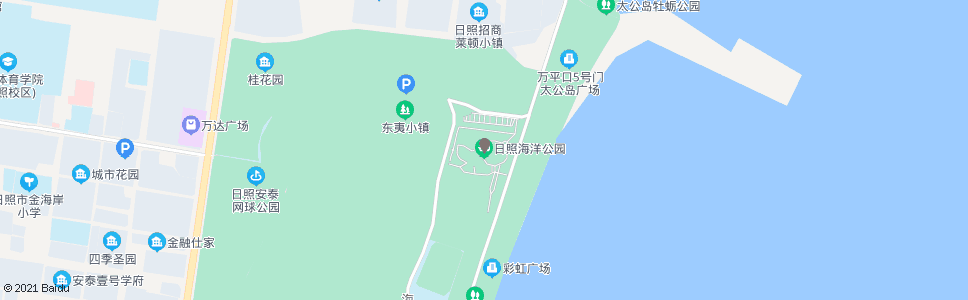 日照海洋馆_公交站地图_日照公交_妙搜公交查询2025