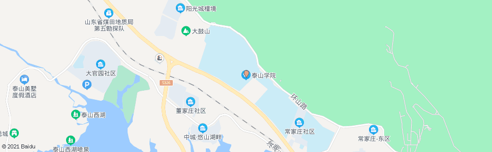 泰安附设站(泰山医学院西门)_公交站地图_泰安公交_妙搜公交查询2024