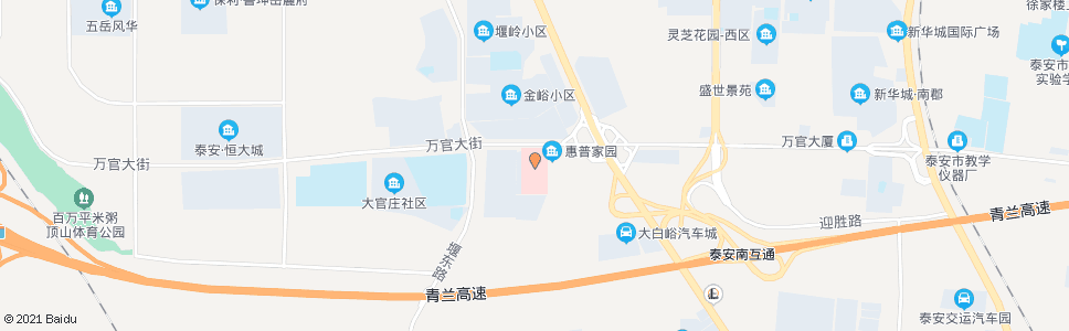 泰安中心医院分院(市职业病院市传染病院)_公交站地图_泰安公交_妙搜公交查询2024