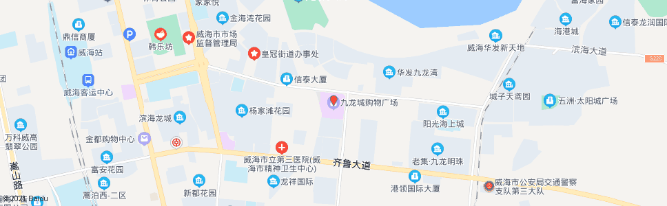 威海家家悦九龙城购物广场_公交站地图_威海公交_妙搜公交查询2024