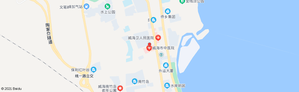 威海医院北门_公交站地图_威海公交_妙搜公交查询2024